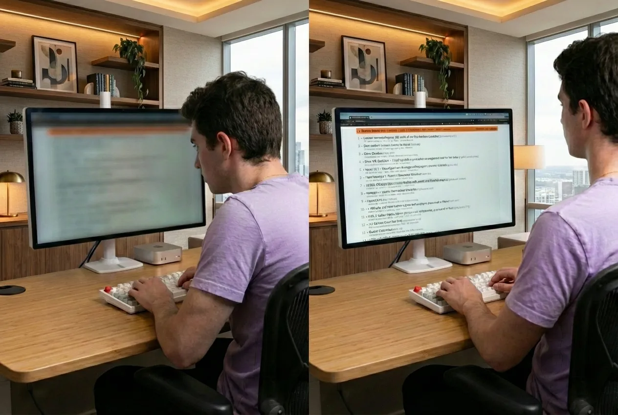 Before and after - slouching vs good posture
